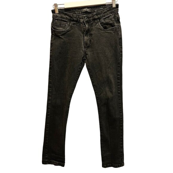 Kenneth Cole Black Jeans Mens 30x30 Slim Fit Denim stretch logo casual hipster - Picture 1 of 15